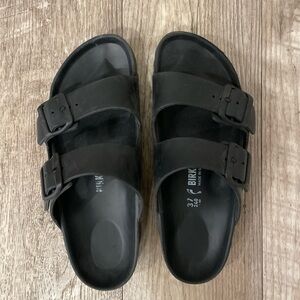 Birkenstock Arizona Essentials Black EVA Sandals Size EU37/US 6-6.5 Narrow Width